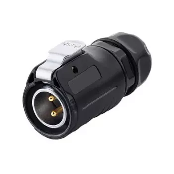Złącze przewodowe S1 Power 2-pin czarne Alcasa IC01-20P201