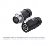 Złącze przewodowe S1 Power 2-pin czarne Alcasa IC01-20P201