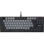 Klawiatura mechaniczna Cherry KC 500 MX LP TKL — niskoprofilowe przełączniki MX, bez bloku numerycznego, układ US, Ivory