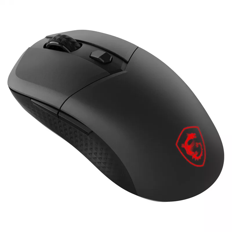 MSI VERSA 300 WIRELESS 8K Myszka gamingowa, symetryczna, optyczna, 2600 DPI, 6 przycisków, czarna
