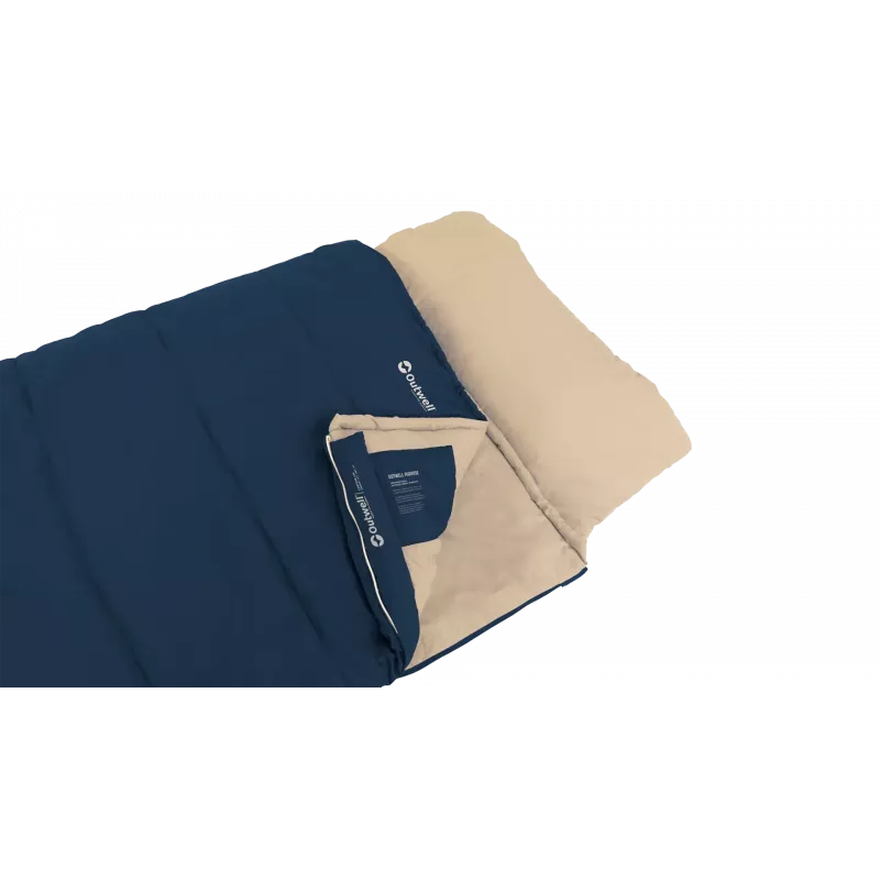 Śpiwór Outwell Contour Lux 190 cm, syntetyczny, zamek lewy, granatowy