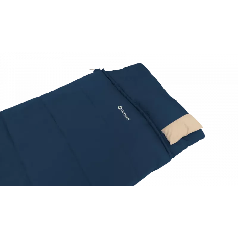 Śpiwór Outwell Contour Lux 190 cm, syntetyczny, zamek lewy, granatowy