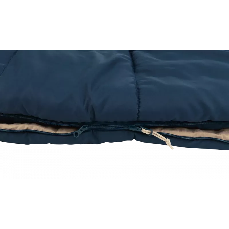 Śpiwór Outwell Contour Lux 190 cm, syntetyczny, zamek lewy, granatowy