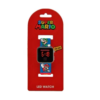 Zegarek cyfrowy LED Kids Euroswan Super Mario GSM4236 z kalendarzem