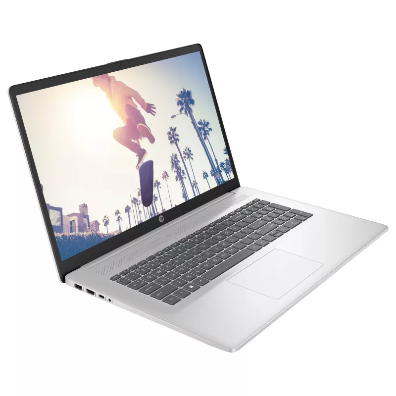 HP 17-cn4160ng Core5 120U/16GB/512SSD/FreeDOS/srebrny USB C 3.1 - układ klawiatury może być niemiecki