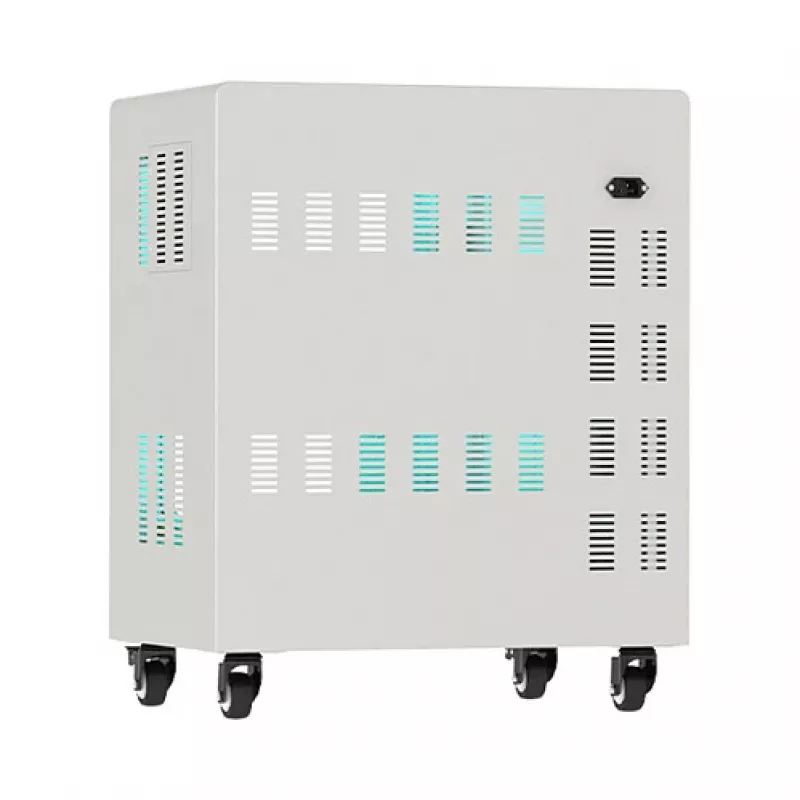 GoodConnections ANTARES PRO T20C wózek ładujący do tabletów do 11 30 W portów USB-C PD3.0 z dezynfekcją UVC szary