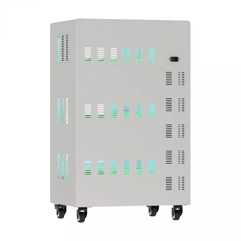 GoodConnections ANTARES PRO T30C Wózek ładujący do tabletów z 11 portami USB-C 30W PD3.0 i dezynfekcją UVC, szary