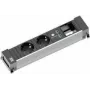Bachmann 916.0514 Przedłużacz 0,2 m 2 wyjścia AC wewnętrzny Czarny - Srebrny (916.0514)