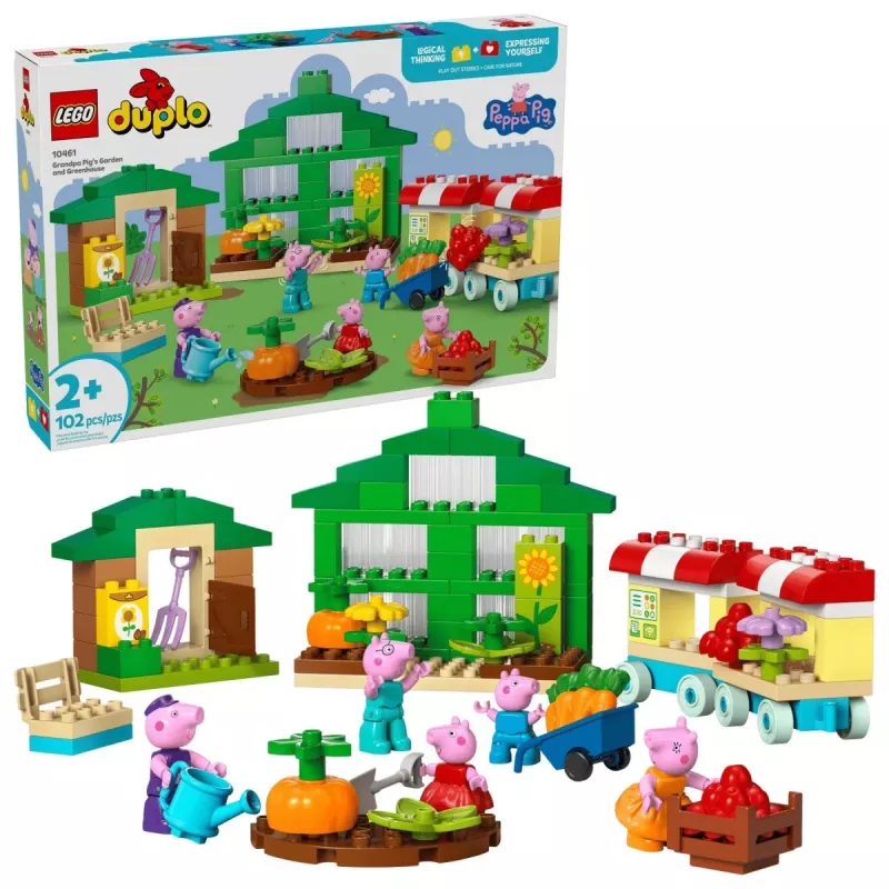 Klocki DUPLO Peppa Pig 10461 Ogród i szklarnia Dziadka Świnki
