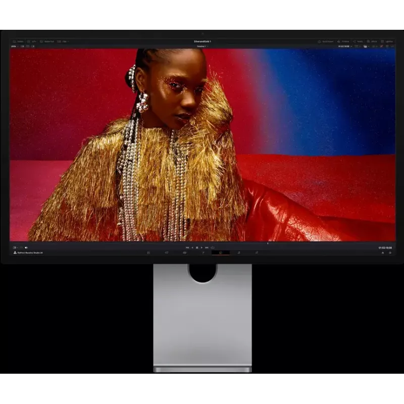 Monitor Apple Studio Display XDR 27 cali 5K Ultra HD LED, standardowe szkło, podstawa z regulacją pochylenia i wysokości, srebrny