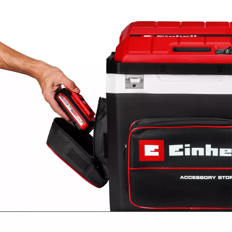 Cool box Einhell TE-COL 18/27 Li‑Solo 27 L bateria/electric, cooling 20–60 °C, front pocket
