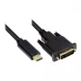 Alcasa GC-M0110 kabel-adapter wideo 2 m USB Type-C DVI-D Czarny (GC-M0110)