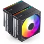 Cooler CPU Jonsbo CB80 Dual-Tower z dwoma wentylatorami PWM RGB 120 mm — czarny