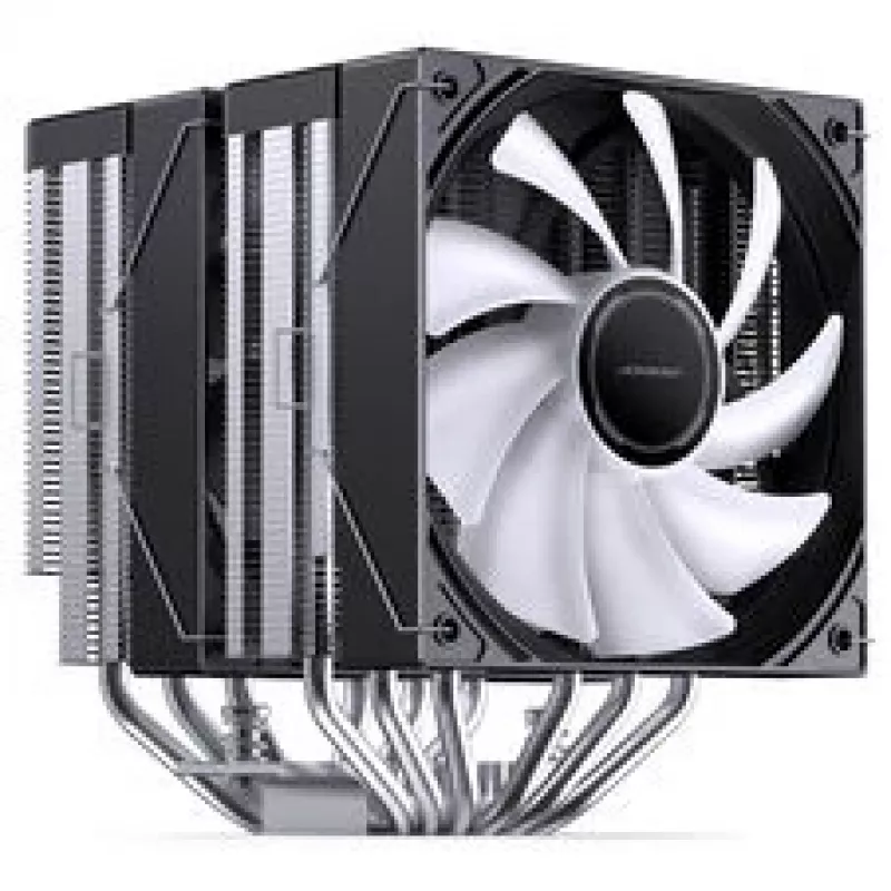 Cooler CPU Jonsbo CB80 Dual-Tower z dwoma wentylatorami PWM RGB 120 mm — czarny