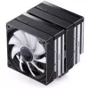 Cooler CPU Jonsbo CB80 Dual-Tower z dwoma wentylatorami PWM RGB 120 mm — czarny
