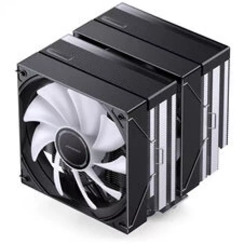 Cooler CPU Jonsbo CB80 Dual-Tower z dwoma wentylatorami PWM RGB 120 mm — czarny