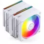 Chłodzenie CPU Jonsbo CB80 Dual-Tower z dwoma wentylatorami 120 mm PWM ARGB — białe
