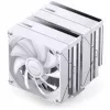 Chłodzenie CPU Jonsbo CB80 Dual-Tower z dwoma wentylatorami 120 mm PWM ARGB — białe