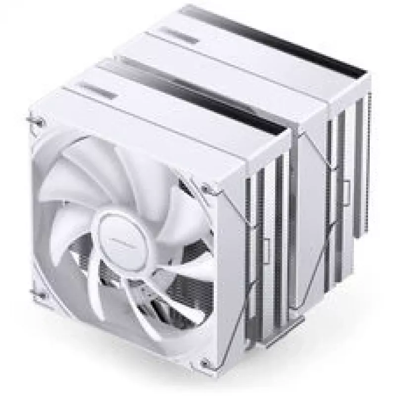 Chłodzenie CPU Jonsbo CB80 Dual-Tower z dwoma wentylatorami 120 mm PWM ARGB — białe