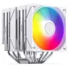 Chłodzenie CPU Jonsbo CB80 Dual-Tower z dwoma wentylatorami 120 mm PWM ARGB — białe