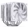 Chłodzenie CPU Jonsbo CB80 Dual-Tower z dwoma wentylatorami 120 mm PWM ARGB — białe