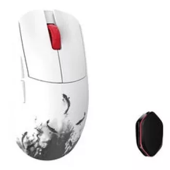 WLmysz YING Magnesium Wireless Gaming mysz — czujnik PAW3950HS, polling 8K, optyczne przełączniki OMRON, czarny/biały