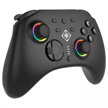 Gamepad Deltaco GAM-198 czarny — Bluetooth i USB (Type-C) do Nintendo Switch, Switch 2, Switch OLED, Android, PC
