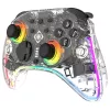 Gamepad Deltaco Gaming GAM-198-T Transparent Bluetooth/USB USB-C dla Nintendo Switch, Switch 2, Switch OLED, Android, PC