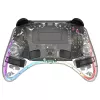 Gamepad Deltaco Gaming GAM-198-T Transparent Bluetooth/USB USB-C dla Nintendo Switch, Switch 2, Switch OLED, Android, PC