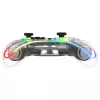 Gamepad Deltaco Gaming GAM-198-T Transparent Bluetooth/USB USB-C dla Nintendo Switch, Switch 2, Switch OLED, Android, PC