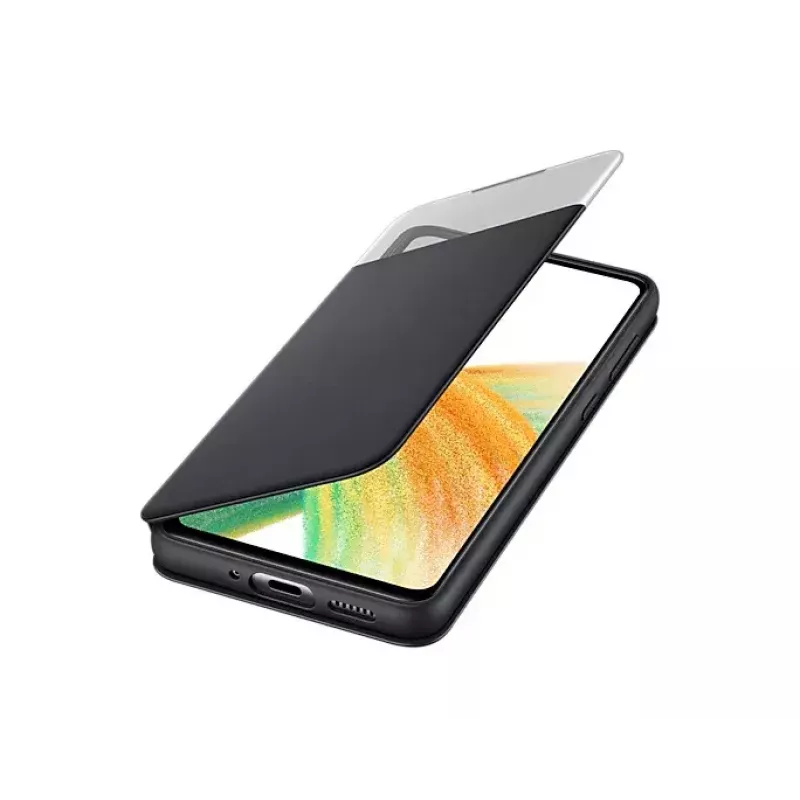 Etui-portfel Samsung EF-EA336PBEGEW do Galaxy A33 5G, kompatybilne z ekranami 6,4 cala, czarne, 1 kieszeń na karty