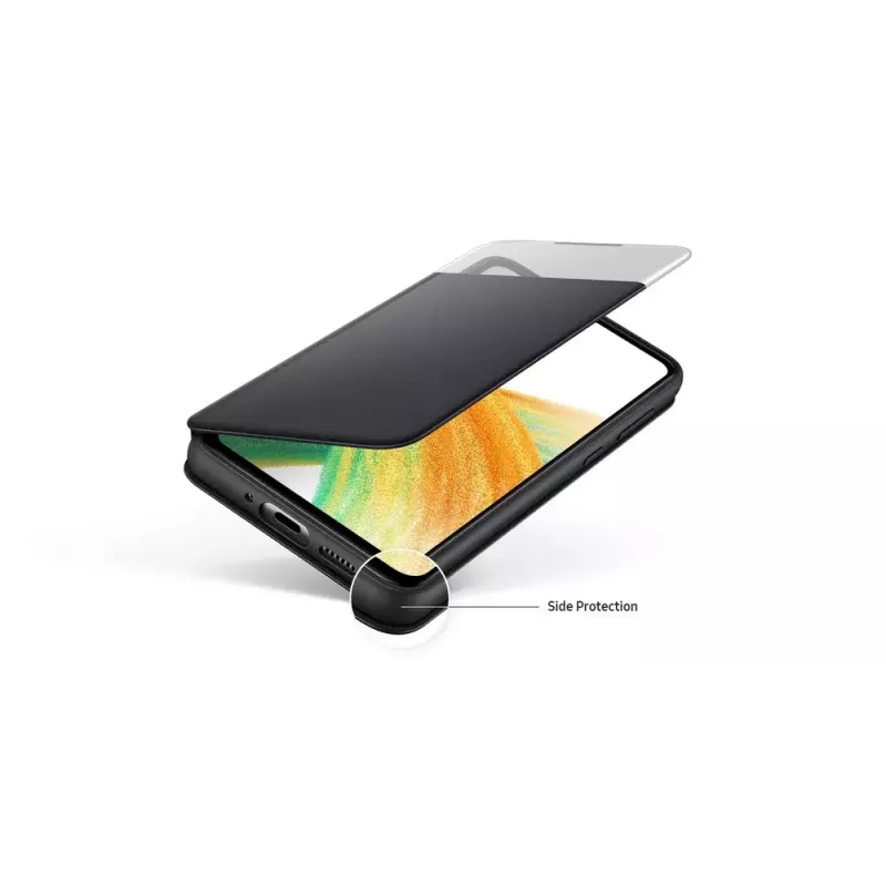 Etui-portfel Samsung EF-EA336PBEGEW do Galaxy A33 5G, kompatybilne z ekranami 6,4 cala, czarne, 1 kieszeń na karty