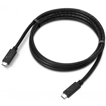 Kabel USB Lenovo USB4 Gen 2x2 4X91U92143, USB‑C na USB‑C, 1,5 m, 20 Gbit/s, Czarny