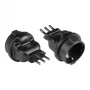 adapter zasilania wtyczka włoska Typ L (CEI 23-16, prosta) na gniazdo z uziemieniem Typ F (CEE 7/3, proste), czarny, Good Connections® (PA-6502S)