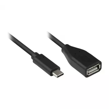 Alcasa 2511-OTG2. Kabellänge: 0,1 m, Anschluss 1: USB C, Anschluss 2: USB A, USB-Version: USB 2.0, Maximale Datenübertragungsrate: 480 Mbit/s, Beschic