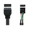 Good Connections 5021-PST4 - 0,6 m - USB 2.0 - 480 Mbit/s - Czarny