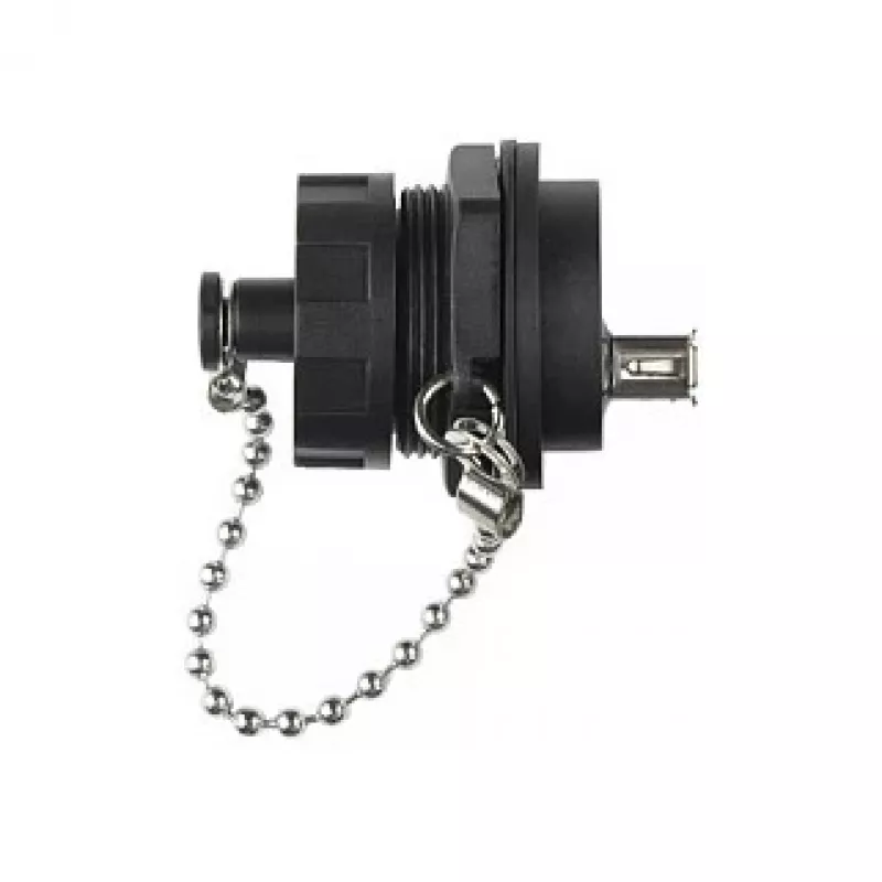 Good Connections IC04-U205 - USB A - Czarny - Żeński - prosty - politereftalan butylenu (PBT) - polichlorek winylu (PVC) - IP65 - IP67