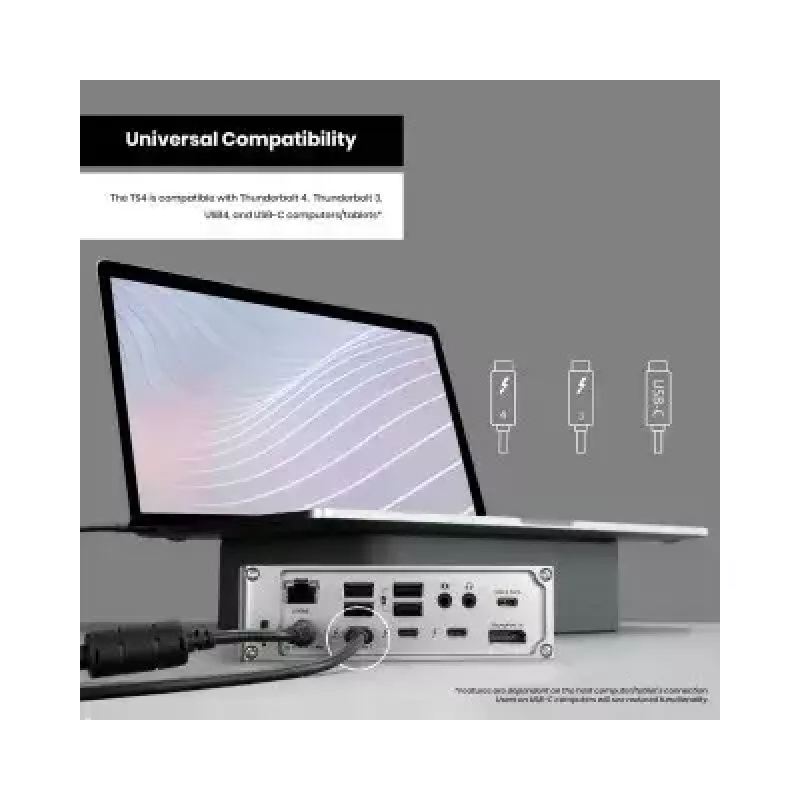 CalDigit TS4 Szary Hub USB 98 W Power Delivery 100000 Mbit/s Ethernet