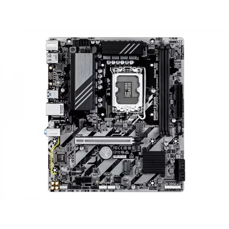Płyta główna GIGABYTE B860M E GEN5 LGA1851 dla Intel Core Ultra, DDR5 do 8800 MHz (O.C.), 2x PCIe 4.0 M.2, 1GbE