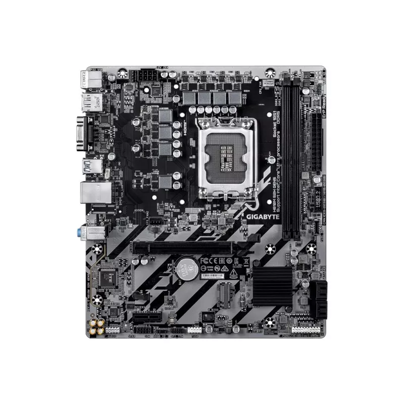 Płyta główna GIGABYTE H810M S2H GEN5 Micro ATX — LGA 1851, Intel H810, 2×DIMM DDR5 do 6400 MHz, 1×PCIe 4.0 M.2, 1 GbE