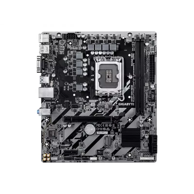 Płyta główna GIGABYTE H810M S2H GEN5 Micro ATX — LGA 1851, Intel H810, 2×DIMM DDR5 do 6400 MHz, 1×PCIe 4.0 M.2, 1 GbE