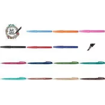 Pisak filcowy PENTEL Sign z końcówką pędzelkową, Jasnoróżowy, 1 szt.