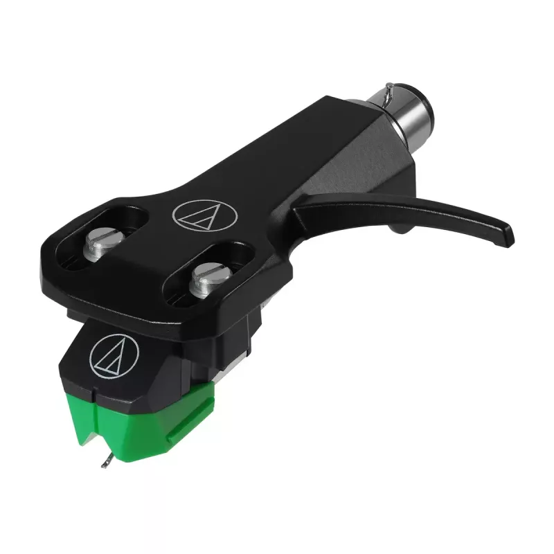 Audio-Technica AT-VM95E/H wkładka gramofonowa z fabrycznie zamontowaną muszlą AT-HS6BK (czarno-zielona)