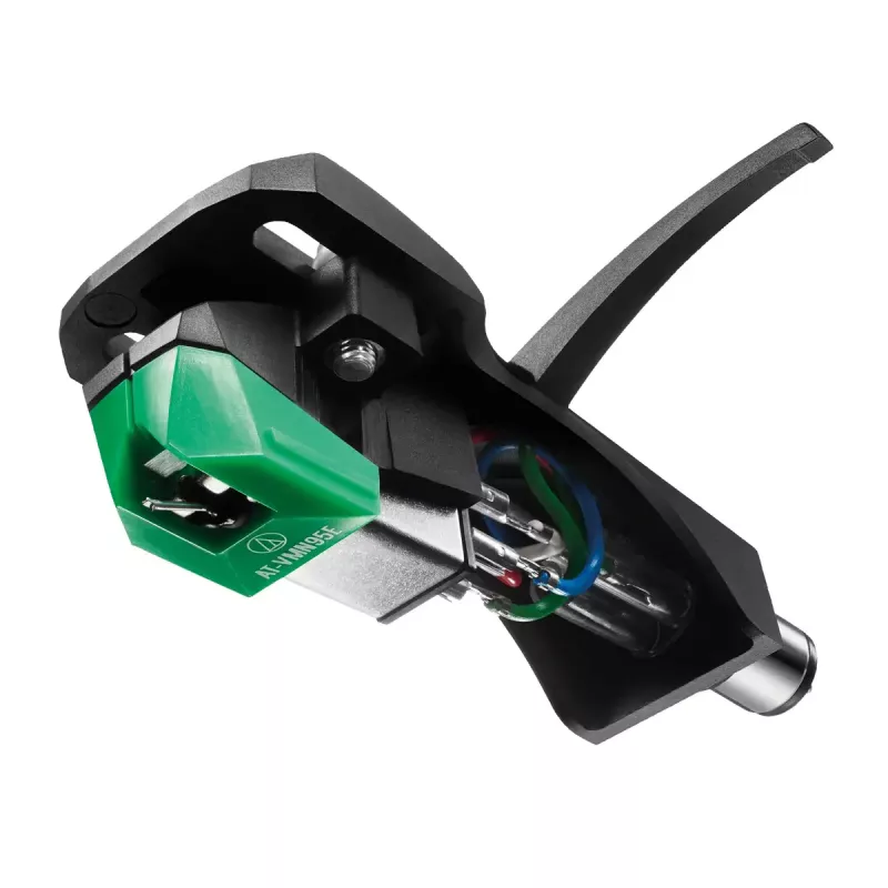Audio-Technica AT-VM95E/H wkładka gramofonowa z fabrycznie zamontowaną muszlą AT-HS6BK (czarno-zielona)
