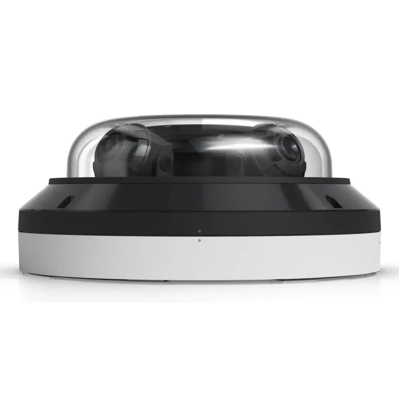 Kamera bezpieczeństwa IP kopułkowa UBIQUITI AI Multi Sensor 4 — 3840×2160, pole widzenia 360°, zoom optyczny 2,33×, montaż sufitowy, przewodowa (biała/czarna)