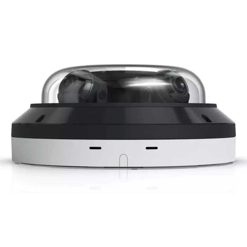 Kamera bezpieczeństwa IP kopułkowa UBIQUITI AI Multi Sensor 4 — 3840×2160, pole widzenia 360°, zoom optyczny 2,33×, montaż sufitowy, przewodowa (biała/czarna)