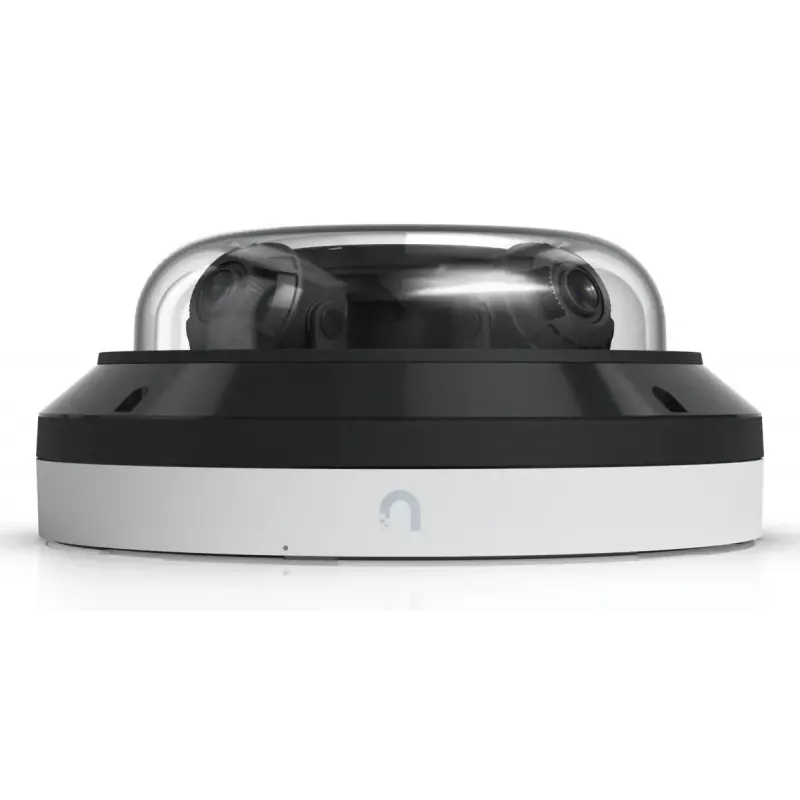 Kamera bezpieczeństwa IP kopułkowa UBIQUITI AI Multi Sensor 4 — 3840×2160, pole widzenia 360°, zoom optyczny 2,33×, montaż sufitowy, przewodowa (biała/czarna)