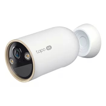 TP-Link Tapo Bezprzewodowa Wewnętrzna/Zewnętrzna Kamera Bezpieczeństwa SPEC: 4K UHD (3840x2160), Obsługa H.265/H.264, 16-krotny Cyfrowy Zoom UHD, Dwuzakresowe Wi-Fi 2,4/5 GHz, Wbudowany Akumulator Litowo-Jonowy 10000 mAh