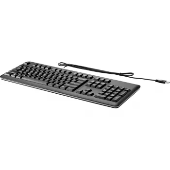 Klawiatura USB HP do komputera PC, pełnowymiarowa, przewodowa USB, czarna QY776AA#ABE