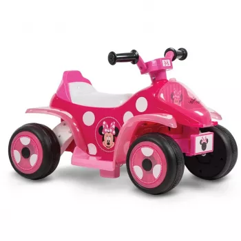 Elektryczny quad do jazdy dla dzieci HUFFY Minnie mysz Model 19073W, zasilany bateriami quad dziecięcy